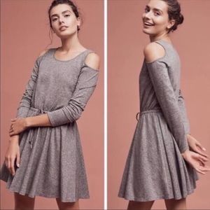 Anthro cold shoulder everyday dress